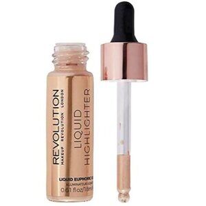 Makeup Revolution Liquid Highlighter Euphoric Gold 0.61 Fl Oz / 18ml